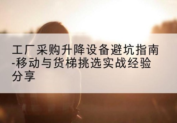 隆安移动式升降机怎么选-工厂采购升降设备避坑指南-移动与货梯挑选实战经验分享